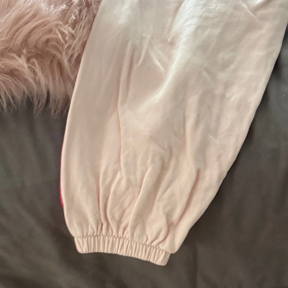 Puma Pink Sweatpants with Green & Pink Side Stripes - Picture 6 of 8